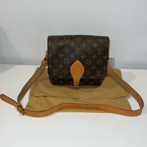 LOUIS VUITTON Cartouchiere MM Monogram Shoulder Bag Purse - Picture 4 of 15